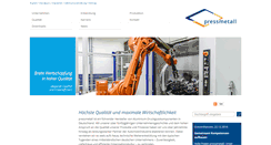 Desktop Screenshot of pressmetall.de